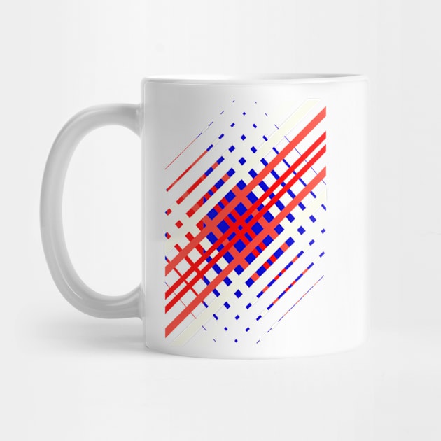 Red And Blue Lines Seamless Pattern Geometric by soycarola